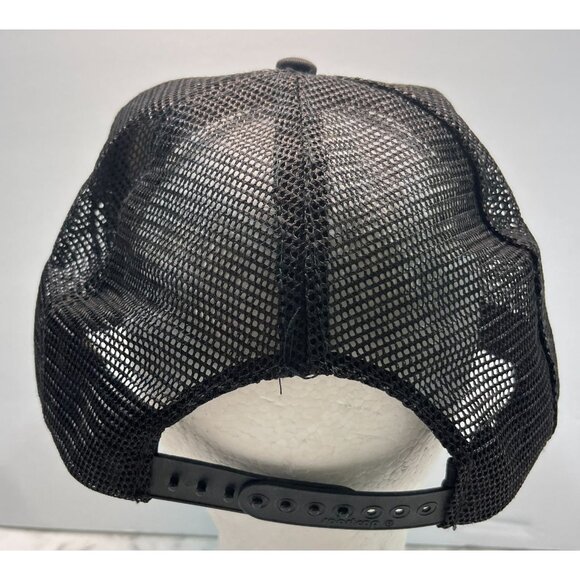 Vintage Pipeco Black Snapback Cap Trucker Hat Construction Irrigation Distressed - Picture 3 of 13